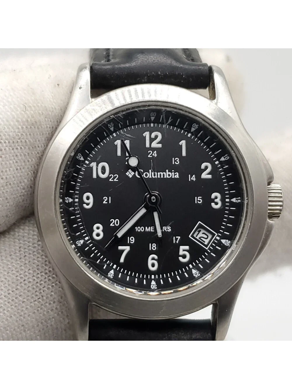 Columbia Watch Women 27mm Black Date 24hr Dial New Battery